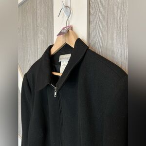 102. DRESSBARN Plus Size Women’s Wool Coat Black 20